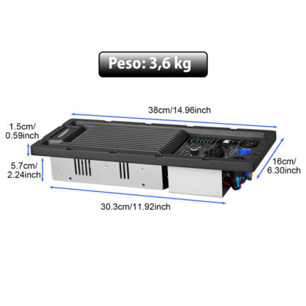 Módulo Amplificador C/dsp Potencia 2×600w 8 + Bluetooth – Activatech