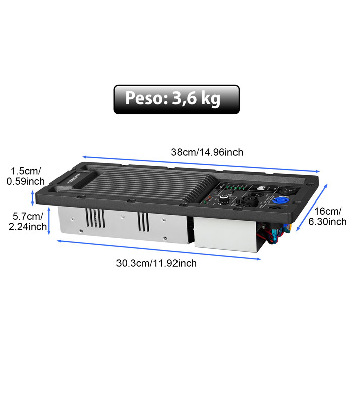 Módulo Amplificador C/dsp Potencia 2×600w 8 + Bluetooth – Activatech