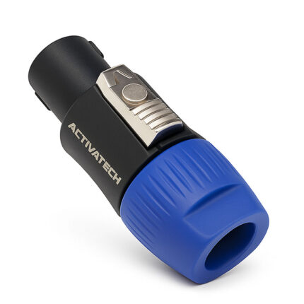 Conector Ficha Speakon 4 Contactos Nl4fc Calidad Plus Negro