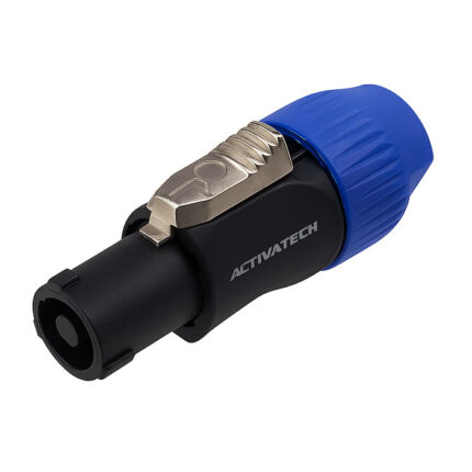 Conector Ficha Speakon 4 Contactos Nl4fc Calidad Plus Negro