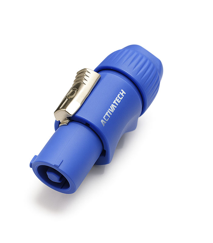 Activatech-NAC3FCA-1 Conector Ficha Powercon Azul Cable Nac3fca 20a Calidad Plus Azul - Image 1