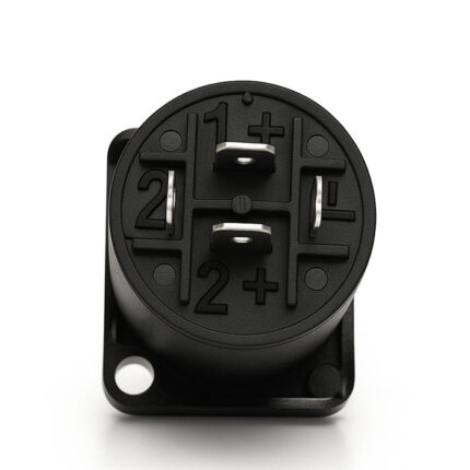 Conector Ficha Speakon Hembra Chasis Bafle 4 Contactos Nl4mp Negro