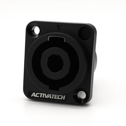 Conector Ficha Speakon Hembra Chasis Bafle 4 Contactos Nl4mp Negro