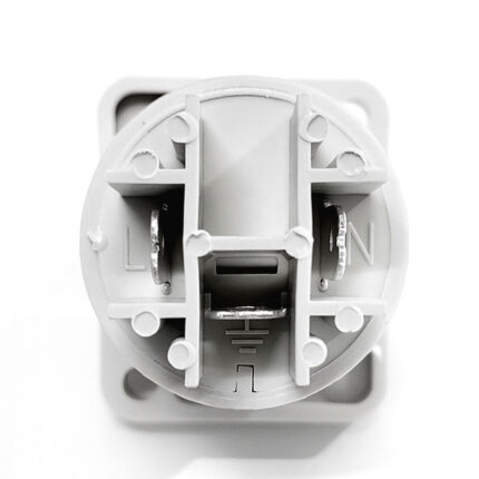 Powercon Ficha Conector Link Hembra A Chasis NAC3MPB Blanco