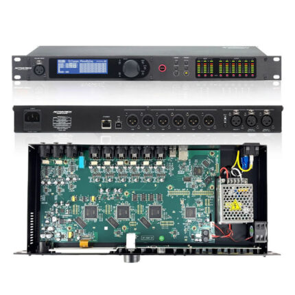 Procesador DSP Venu360 – AutoEQ · Anti-Feedback AFS · App iOS/Android · 5×6