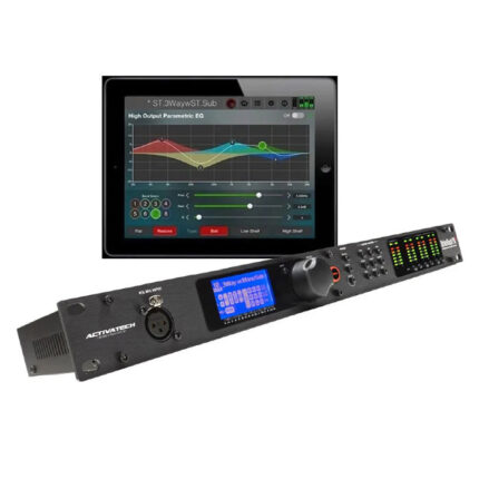 Procesador DSP Venu360 – AutoEQ · Anti-Feedback AFS · App iOS/Android · 5×6