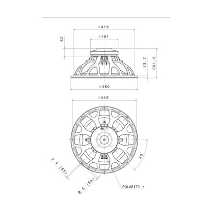 18FH510 FaitalPRO altavoz — plano