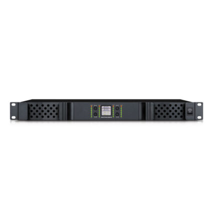 Amplificador GaN DGS410 – 4×1000W @ 8Ω · Damping 5000 · PFC 0.99 · 1U
