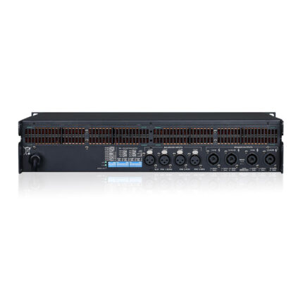 Amplificador FP20000Q – panel de conexiones XLR y Speakon