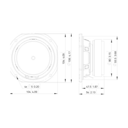 fsf04100 Lavoce altavoz — plano