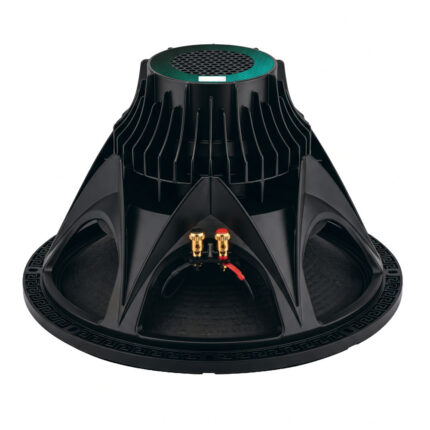 Parlante de neodimio Compact Pro CP-15N de 15 pulgadas, vista posterior con etiqueta verde
